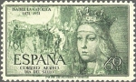 Stamps Spain -  ESPAÑA 1951 1097 Sello Nuevo Centenario Isabel la Catolica Correo Aereo Yv 816