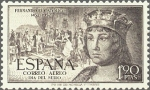 Sellos de Europa - Espa�a -  ESPAÑA 1952 1114 Sello Nuevo V Centenario Nacimiento Fernando el Católico. Correo Aereo