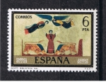 Stamps Spain -  Edifil  2288   Pintores   Códices   Día del Sello. Marco dorado  