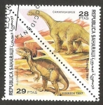 Stamps Morocco -  animales prehistóricos