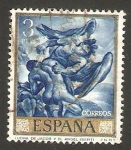 Stamps Spain -  lucha de jacob y el ángel, obra de jose mª sert