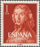 Stamps Spain -  ESPAÑA 1961 1328 Sello Nuevo II Cent. Nacimiento Leandro Fernández Moratín Yv1005