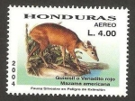 Stamps Honduras -  fauna, venadito rojo