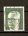 Stamps Germany -  Presidente G.Heinemann.