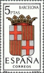 Sellos de Europa - Espaa -  ESPAÑA 1962 1413 Sello Nuevo Escudos de las Capitales de Provincia Españolas Barcelona