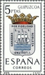 Stamps Spain -  ESPAÑA 1963 1490 Sello Nuevo Escudos de las Capitales de Provincias Españolas Guipuzcoa