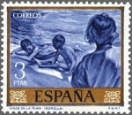 Stamps Spain -  ESPAÑA 1964 1573 Sello Nuevo Pintor Joaquin Sorolla Niños en la Playa