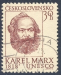 Sellos del Mundo : Europe : Czechoslovakia : Karel Marx 1818