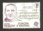 Stamps Andorra -  Europa Cept, m. e. marfany, músico