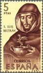 Stamps Spain -  ESPAÑA 1965 1685 Sello Nuevo Forjadores de America San Luis Beltrán (1525-1581)