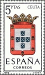 Stamps Spain -  ESPAÑA 1966 1702 Sello **MNH Escudos de las Capitales de Provincias Españolas. Ceuta