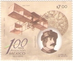 Stamps Mexico -  100 Años de la Aviacion en México 1910-2010