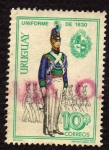 Sellos de America - Uruguay -  Uniforme de 1830