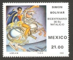 Stamps Mexico -  200 anivº del nacimiento de simón bolívar