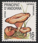 Sellos de Europa - Andorra -  SETAS-HONGOS: 1.103.001,00-Lactarius sanguifluus