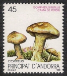 Sellos del Mundo : Europe : Andorra : SETAS-HONGOS: 1.103.006,00-Gomphidius rutilus