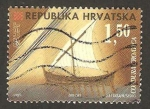 Stamps Croatia -  barco, condura croata