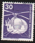 Stamps Germany -  Industria y tecnología - Helicóptero