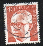 Stamps Germany -  Presidente Heinemann