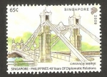 Stamps Singapore -  puente de cavenagh