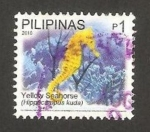 Stamps : Asia : Philippines :  fauna, caballito de mar amarillo