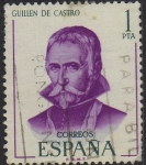 Sellos de Europa - Espa�a -  Literatos españoles-Guillen de Castro-1970