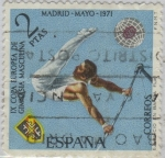 Sellos de Europa - Espa�a -  IX campeonato de gimnasia masculina-1971