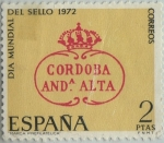 Stamps Spain -  dia mundial del sello-1972