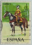 Stamps Spain -  uniformes militares-Arcabucero escuestre(1603)-1974