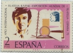 Stamps Spain -  Exposicion mundial de filatelia-España 75-1974