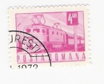 Stamps Romania -  tren (repetido)