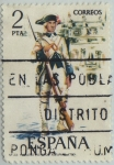 Sellos de Europa - Espa�a -  uniformes militares-Fusilero del Regimiento de Asturias-1975