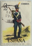 Stamps Spain -  Uniformes militares-Zapador de ingenieros de gala-1976