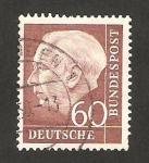 Stamps Germany -  71 B - Presidente Thedore Heuss