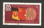 Stamps Germany -  Banderas de RDA y URSS