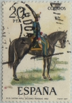 Sellos de Europa - Espa�a -  Uniformes militares-capitan artilleria secciones montadas(1862)-1977