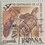 Sellos de Europa - Espa�a -  VII centenario de la muerte de Don Jaime-1977