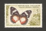 Sellos del Mundo : Africa : Madagascar : mariposa, hypolimnas dexithea