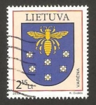 Sellos de Europa - Lituania -  escudo de armas de varena