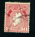 Stamps Ireland -  Mapa de Irlanda