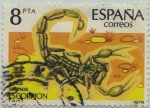 Stamps Spain -  Fauna-Ivertebrados-Escorpión-1979