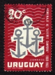 Stamps Uruguay -  Viaje del yate Alferez Campora