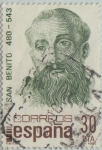 Stamps Spain -  centenarios-San Benito-1981