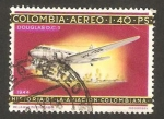 Sellos de America - Colombia -  Avión Douglas DC 3