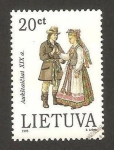 Stamps Lithuania -  traje típico, aukstaiciai