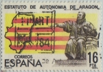 Sellos de Europa - Espa�a -  Estatutos de autonomia-Aragon-1984