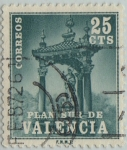 Sellos de Europa - Espa�a -  sello recargo-6-VALENCIA(Plan sur)-Casilicio de San Vicente  Ferrer-1971