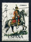 Stamps Spain -  Teniente coronel husares de Pavia 1909