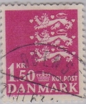 Stamps Denmark -  escudo de Dinamarca-1962