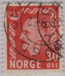 Sellos de Europa - Noruega -  Haakon VII-1950-1952